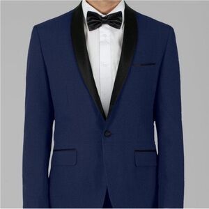 Alain Dupetit Royal Blue Tuxedo with Shawl Lapel‎ C39